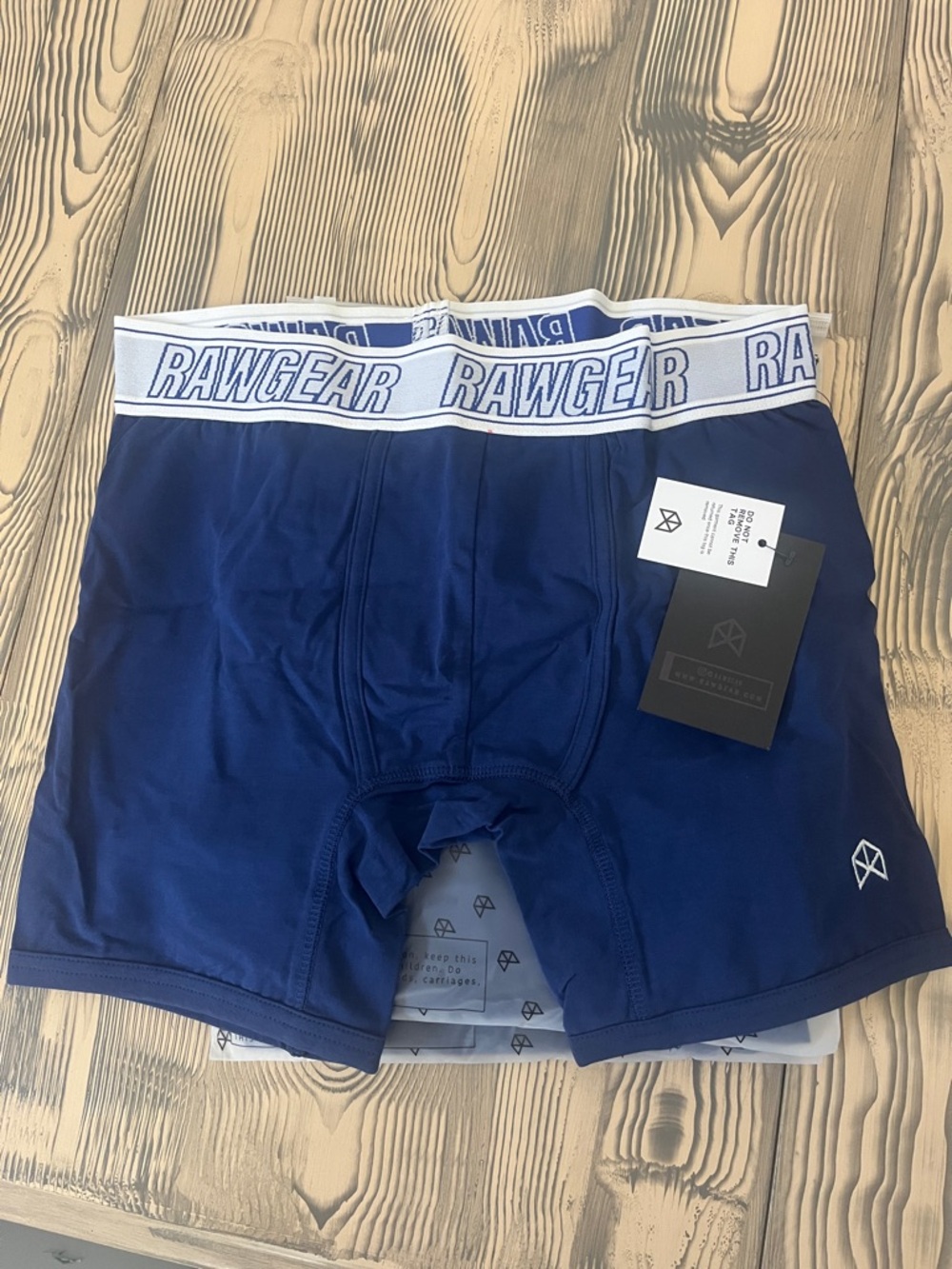 Rawgear Men's Navy Boxer Briefs - Supportive Performance Fit